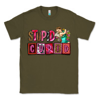 Army Green stupid cupid with cupid olivia Classic Tee - OliviaCreatesArt