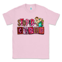Bubblegum Pink stupid cupid with cupid olivia Classic Tee - OliviaCreatesArt