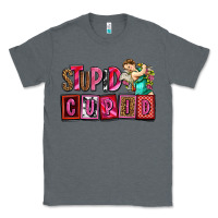 Charcoal Heather stupid cupid with cupid olivia Classic Tee - OliviaCreatesArt