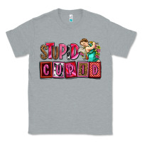 Heather Grey stupid cupid with cupid olivia Classic Tee - OliviaCreatesArt
