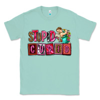 Seafoam stupid cupid with cupid olivia Classic Tee - OliviaCreatesArt