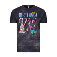 Cloud Black birthday girl 7 Vintage Tee - BundleAndBundleShop