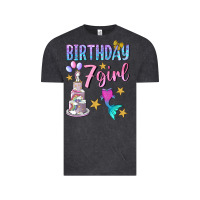 Vintage Black birthday girl 7 Vintage Tee - BundleAndBundleShop