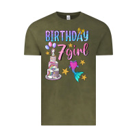 Vintage Olive birthday girl 7 Vintage Tee - BundleAndBundleShop