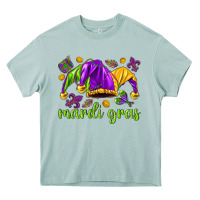 Arona Mardi Gras with jester hat Heavy Core Tee - HowdyJamesFarm