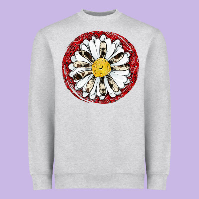 Daisy Heavyweight Sweatshirt Designed By Jahusdesignshop