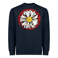 Navy daisy Heavyweight Sweatshirt - JahusDesignShop