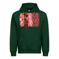 Forest Green valentine's day brushstrokes Urban Hoodie - RanaPortraitStore
