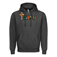Charcoal Heather thankful Zipper Hoodie - JahusDesignShop