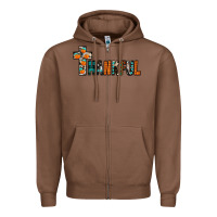 Chestnut thankful Zipper Hoodie - JahusDesignShop