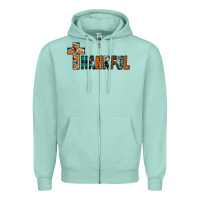 Seafoam thankful Zipper Hoodie - JahusDesignShop
