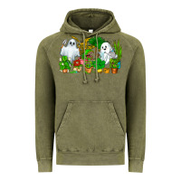 Vintage Olive Spooky Plants Vintage Hoodie - CowhideDigitalArt
