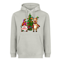 Moon Dust merry christmas gnomes, reindeer Heavyweight Hoodie - RanaPortraitStore
