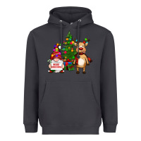 Smoke merry christmas gnomes, reindeer Heavyweight Hoodie - RanaPortraitStore