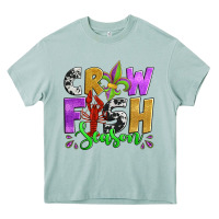 Crawfish Season Mardi Gras Carnival Fleur De Lis Heavy Core Tee | Teevron