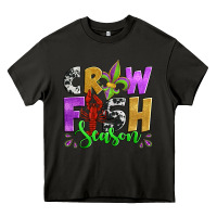 Asphalt crawfish season mardi gras carnival fleur de lis Heavy Core Tee - Jasminsmagicworld