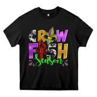 Black crawfish season mardi gras carnival fleur de lis Heavy Core Tee - Jasminsmagicworld