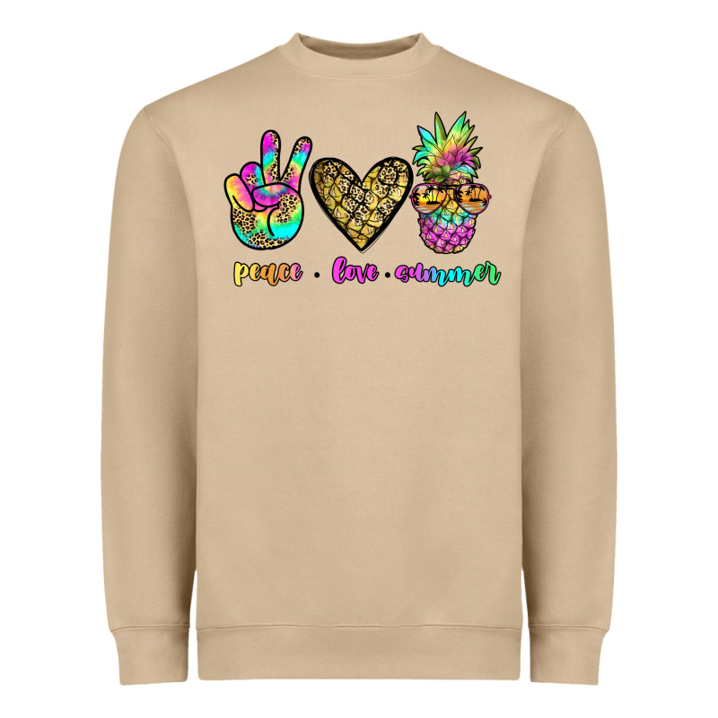 Peace Love Summer Heavyweight Sweatshirt by JahusDesignShop | Teevron