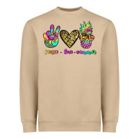 Mushroom peace love summer Heavyweight Sweatshirt - JahusDesignShop
