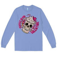 Colony Blue Coffee is my Valentine Long Sleeve Tee - CowhideDigitalArt