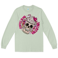 Matcha Coffee is my Valentine Long Sleeve Tee - CowhideDigitalArt