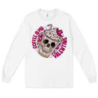 White Coffee is my Valentine Long Sleeve Tee - CowhideDigitalArt
