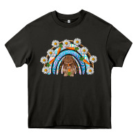 Asphalt Easter Bunny with carrot rainbow Easter Day Heavy Core Tee - HowdyJamesFarm