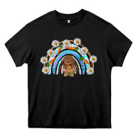 Black Easter Bunny with carrot rainbow Easter Day Heavy Core Tee - HowdyJamesFarm