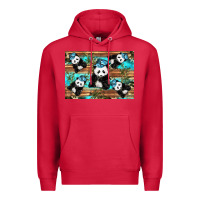 Cardinal Camouflage Baby Panda Premium Hoodie - Artiststas