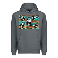 Rock Camouflage Baby Panda Premium Hoodie - Artiststas