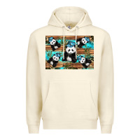 Sandshell Camouflage Baby Panda Premium Hoodie - Artiststas