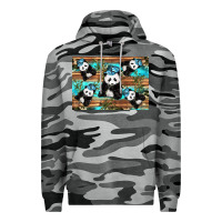 Slate Camo Camouflage Baby Panda Premium Hoodie - Artiststas
