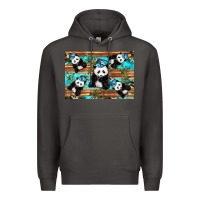 Smoke Camouflage Baby Panda Premium Hoodie - Artiststas