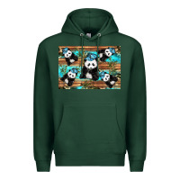 Sports Green Camouflage Baby Panda Premium Hoodie - Artiststas