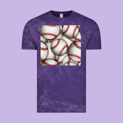 Baseball Seamless Pattern Vintage Tee Designed By Bundleandbundleshop