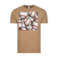 Vintage Coffee baseball seamless pattern Vintage Tee - BundleAndBundleShop