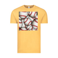 Vintage Mustard baseball seamless pattern Vintage Tee - BundleAndBundleShop
