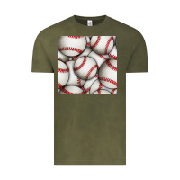 Vintage Olive baseball seamless pattern Vintage Tee - BundleAndBundleShop