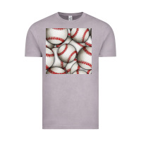 Vintage Zinc baseball seamless pattern Vintage Tee - BundleAndBundleShop