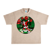 French Oak Dancing santa Urban Heavy Tee - FaDigitalArtStudio