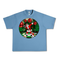 Pebble Blue Dancing santa Urban Heavy Tee - FaDigitalArtStudio