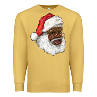 Antique Gold african american santa Premium Sweatshirt - RanaPortraitStore