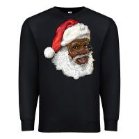 Black african american santa Premium Sweatshirt - RanaPortraitStore