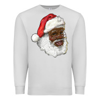 Dove Grey african american santa Premium Sweatshirt - RanaPortraitStore