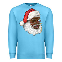 Ocean Blue african american santa Premium Sweatshirt - RanaPortraitStore