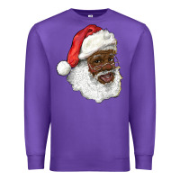 Purple african american santa Premium Sweatshirt - RanaPortraitStore