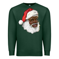 Sports Green african american santa Premium Sweatshirt - RanaPortraitStore