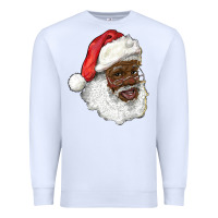 White african american santa Premium Sweatshirt - RanaPortraitStore