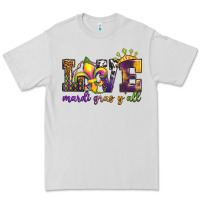 Dove Grey love. ardi gras y'all Premium Tee - OliviaCreatesArt