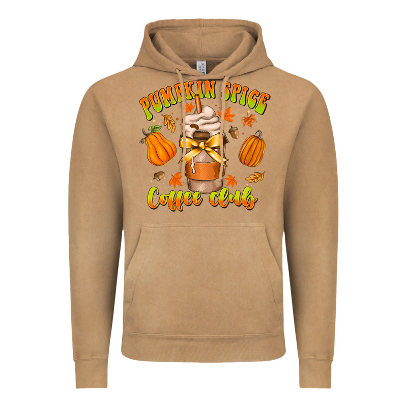 Pumpkin Spice Coffee Club Vintage Hoodie by CowhideDigitalArt | Teevron